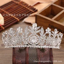 Стиль, Золотая Корона, роскошная Хрустальная корона невесты, большая корона, Золотая Корона большого размера