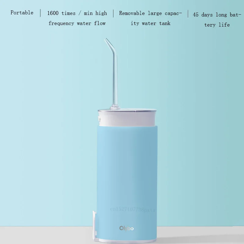 sky Blue Xiaomi Olybo портативный ирригатор для полости рта USB Перезаряжаемый водный Стоматологический Ирригатор flosser струя воды для чистки зубов - Цвет: sky Blue
