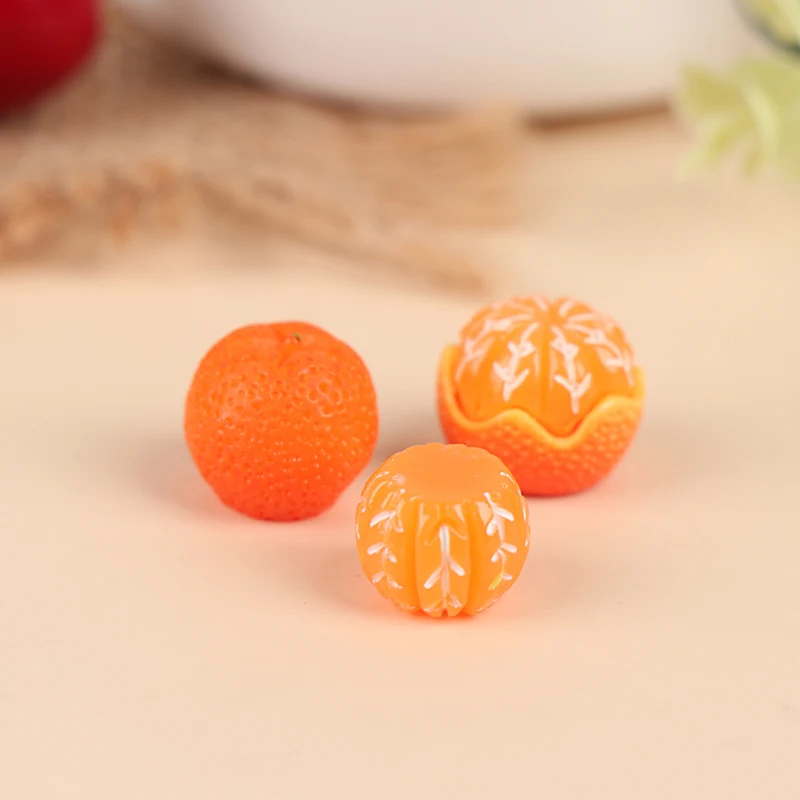 1:6 / 1:12 Dollhouse Miniature Orange Model Food Play DIY For Dollhouse Decoration New 3