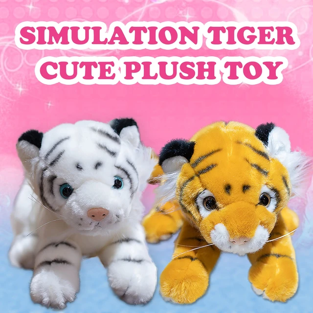 38/58cm Soft Wild Animals Simulation White Tiger Jaguar Doll Lifelike Tiger  Plush Toys Sofa Cushion Children Kids Birthday Gifts - AliExpress