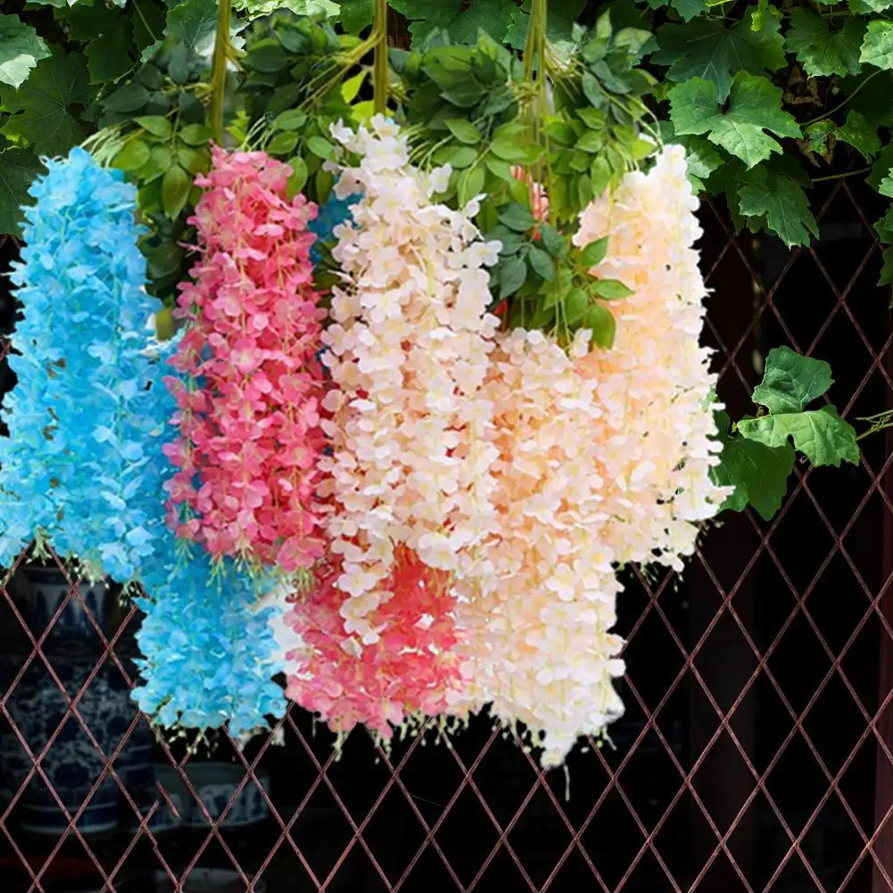 1 Set Brightcolored Artificial Flower No Withering Faux Silk Flower