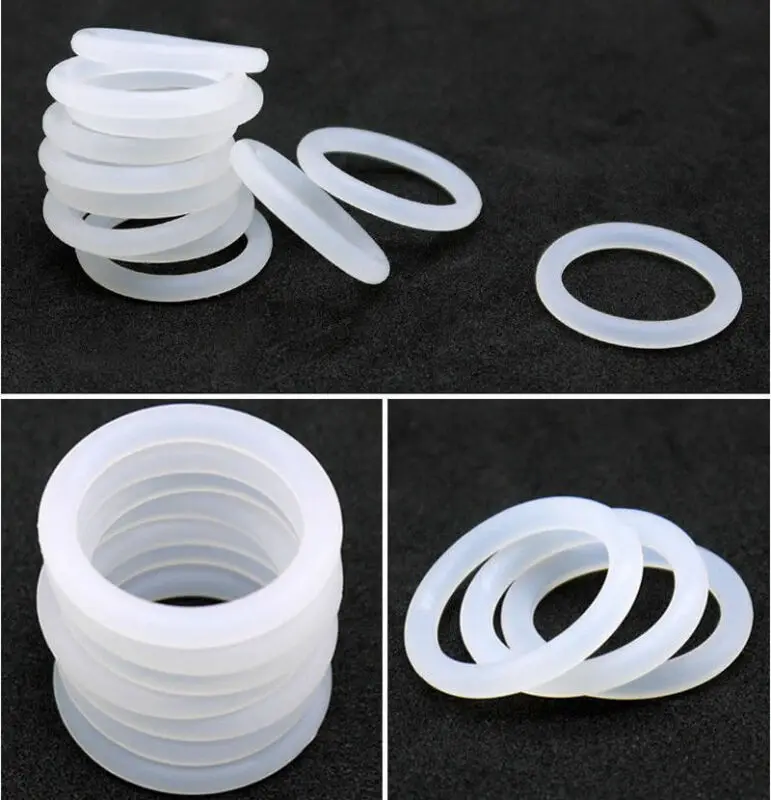 10/25pcs Cross Section 1mm 2mm 3mm White Plastic Nylon Flat Washer Plane Spacer Insulation Gasket Ring For Screw