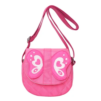 

Children Cartoon Butterfly Mini Cute Princess Handbags Shoulder Messenger Bag Crossbody Messenger Bag Dropship New Arrival