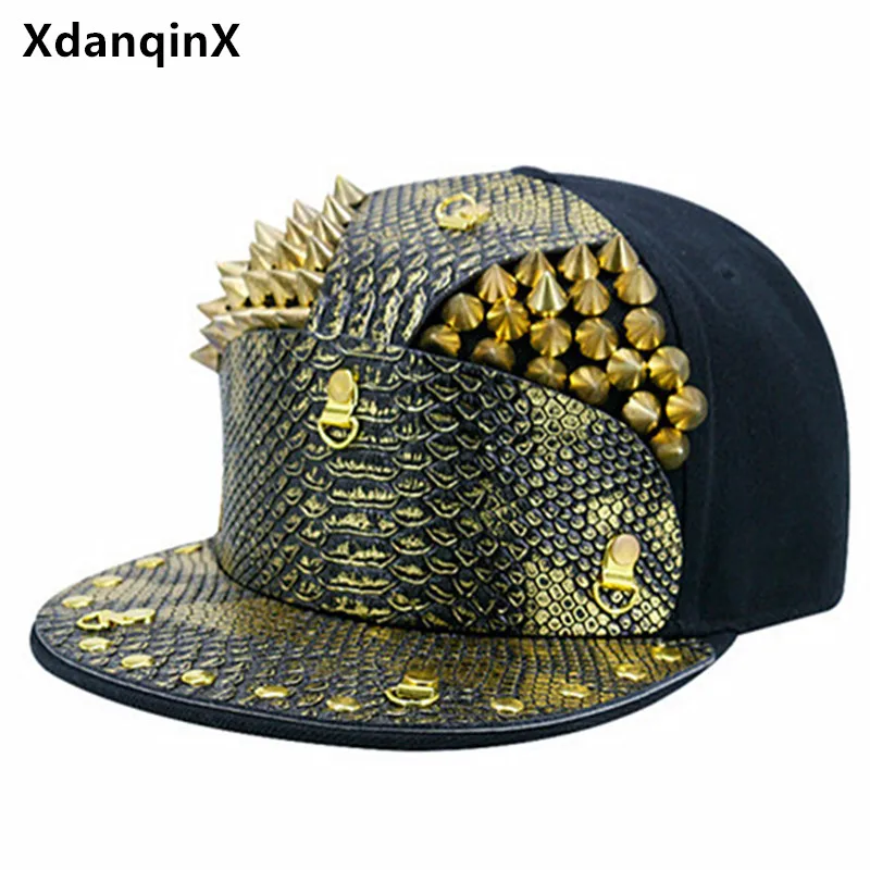 XdanqinX Punk Style Armor Personality Hip Hop Caps For Men Women ...