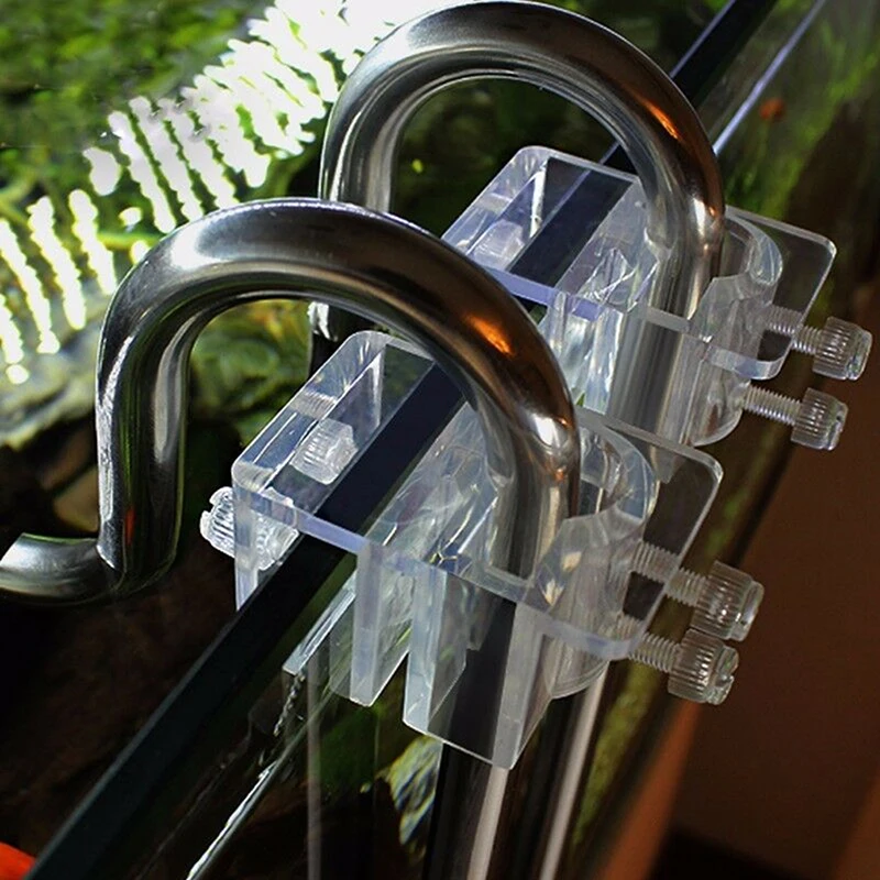 Acrylic Transparent Aquarium Hose Fixing Clip Fish Tank Water Pipe Tube Clamp Holder Home Tools Supplies 1 Pc | Дом и сад
