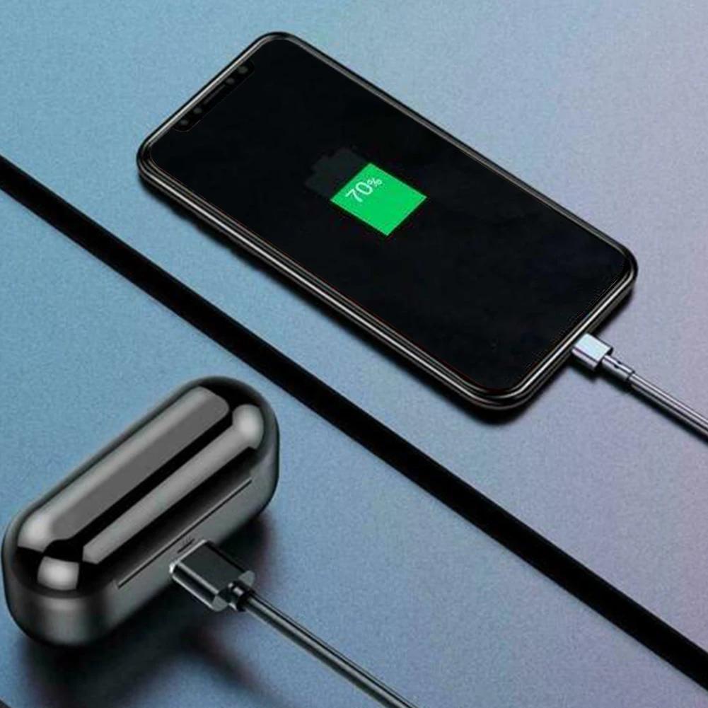 F9 Bluetooth 5,0 кронштейн для телефона спортивный с зарядным устройством мини беспроводные наушники 3D стерео звук портативный TWS вызов громкой связи