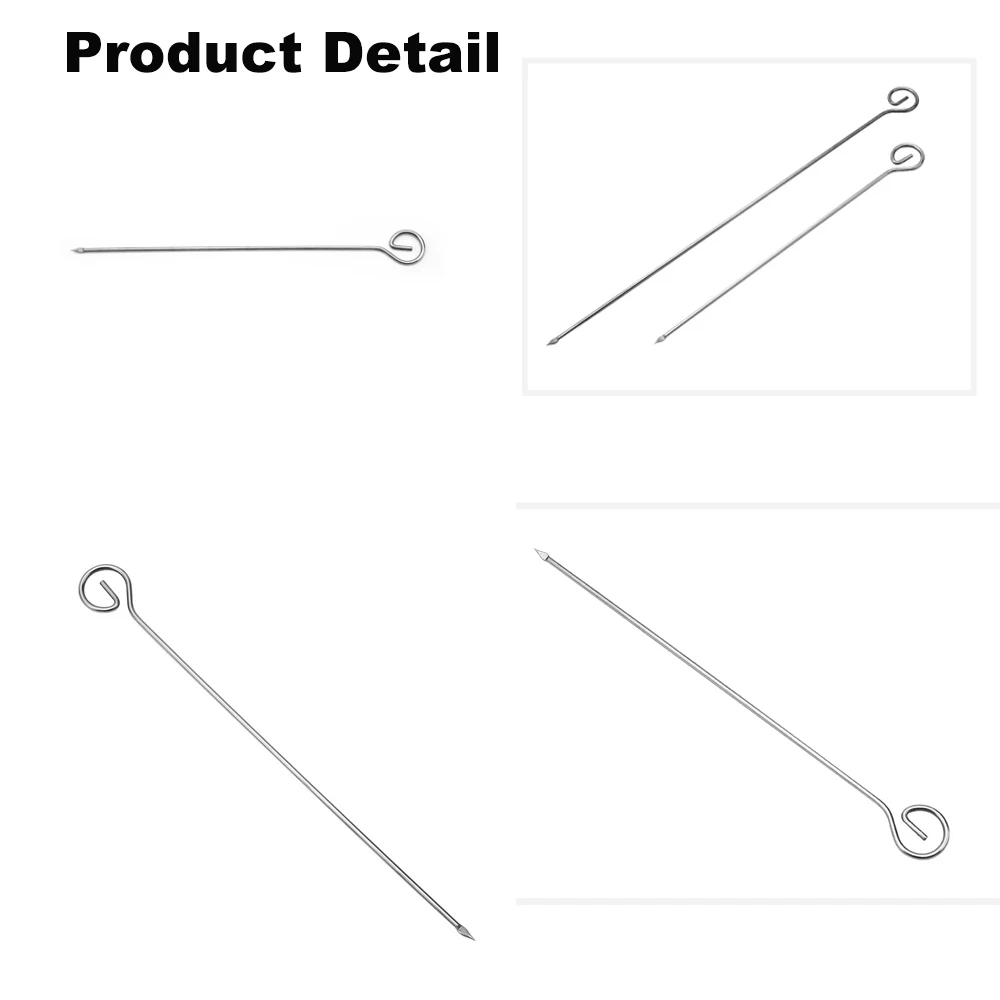 Stainless steel Barbecue Skewer Metal Durable BBQ tools barbecue accessories 10 pcs/Set BBQ Stick