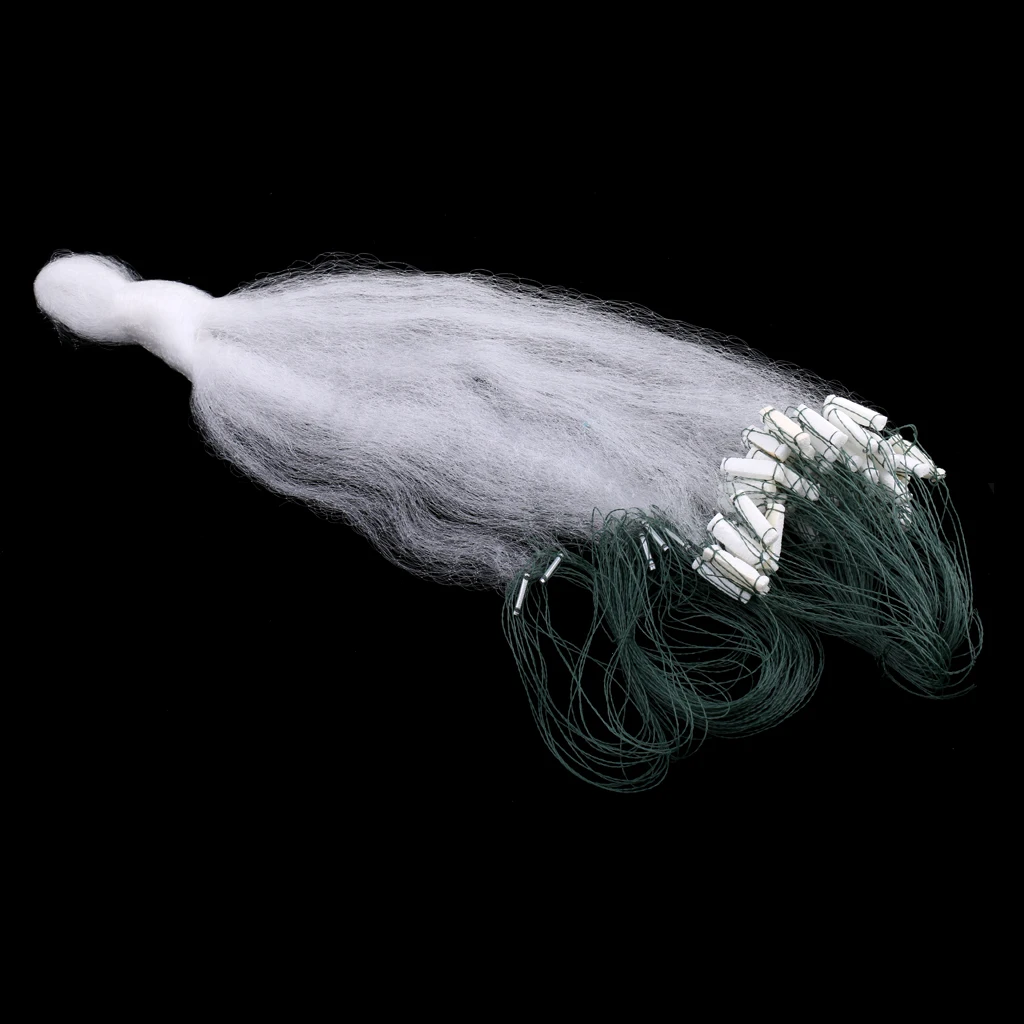 Three Layers Fishing Gill Net Fishing Net Seine Net with Foam Float Bobbers and Lead Sinkers