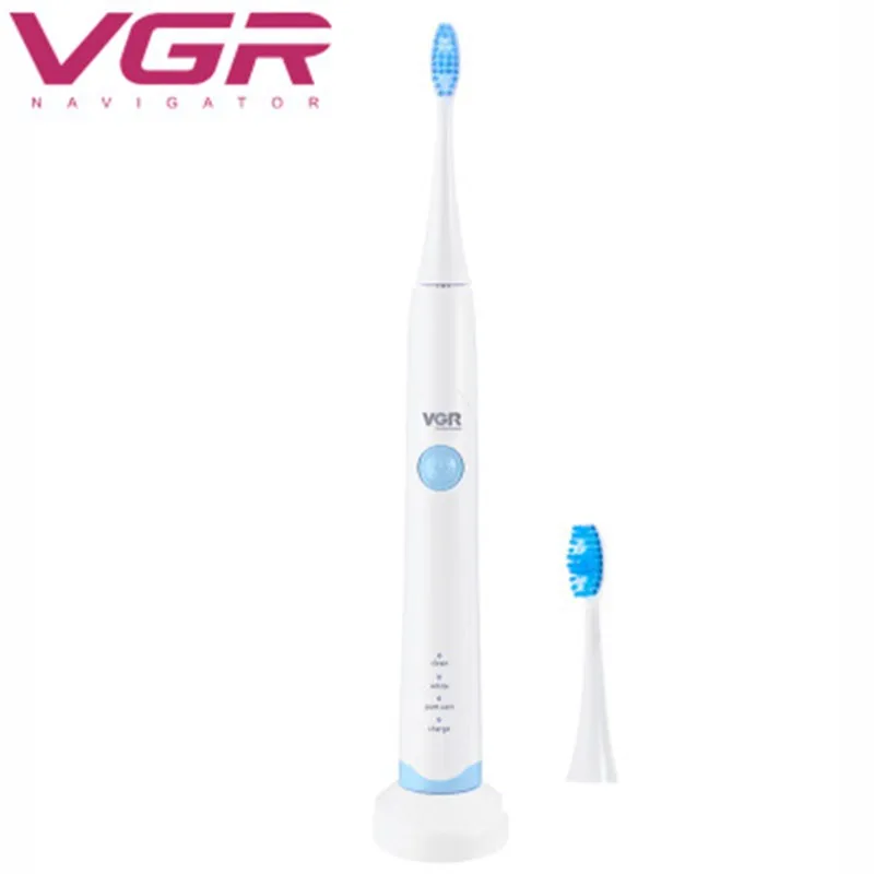 

VGR V-801 Ultrasonic Portable Electric Toothbrush Rechargeable Washable Whitening Waterproof for Adult Children Oral Health Tool