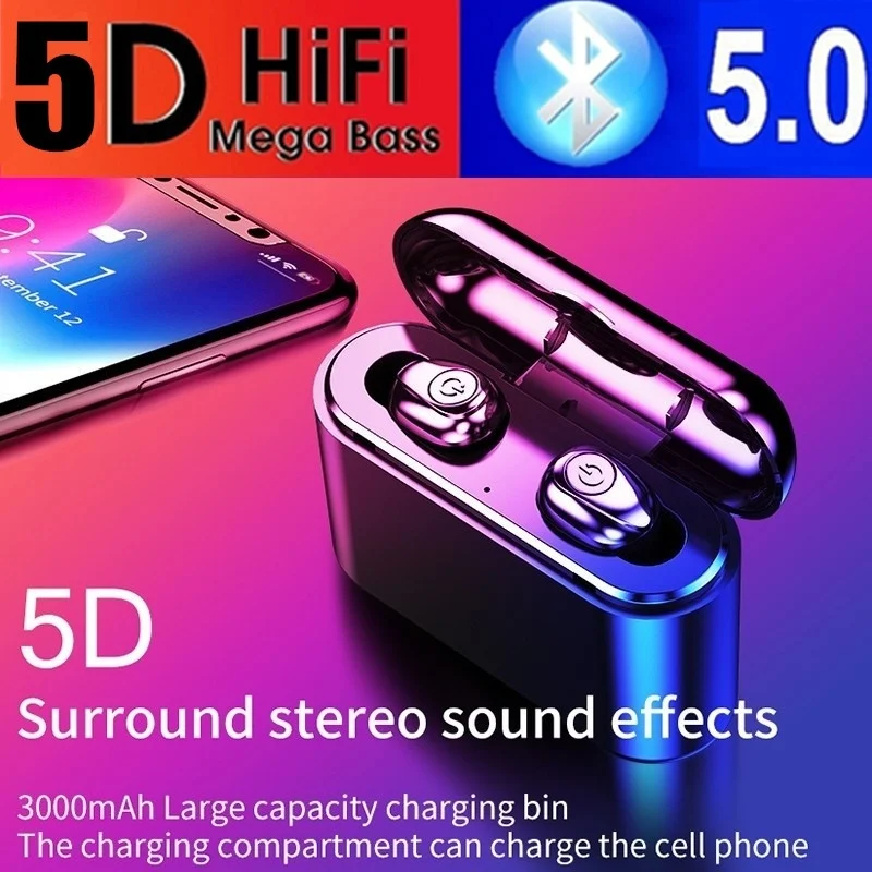 

X8 portable wireless Bluetooth headset for Huawei Samsung Android mobile phone charging hands-free calling 5D stereo JBBL