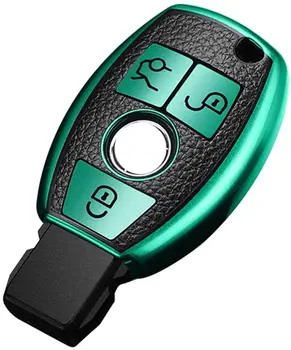 

for Mercedes Benz Key fob Cover Key fob case for Benz C E M S CLS CLK GLK GLC G Class Premium Soft TPU Anti-dust Full Protection