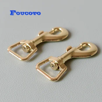 

50pcs/lot Metal buckles trigger swivel eye belt snap hook 15mm webbing for leather bag strap belt clip clasp pet dog leash clasp