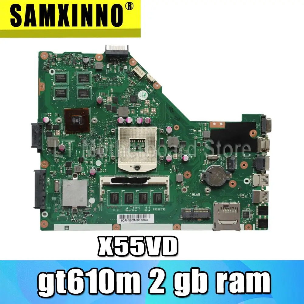 Материнская плата X55VD GT610M 2 Гб ОЗУ REV USB 3 0 для For Asus X55V материнская ноутбука |