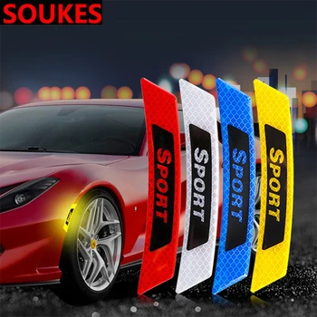 

Car Styling Sport Fender Wheel Edge Brows Decal Sticker For Volkswagen VW Polo Passat B5 B6 CC Golf Touran Tiguan Bora Scirocco