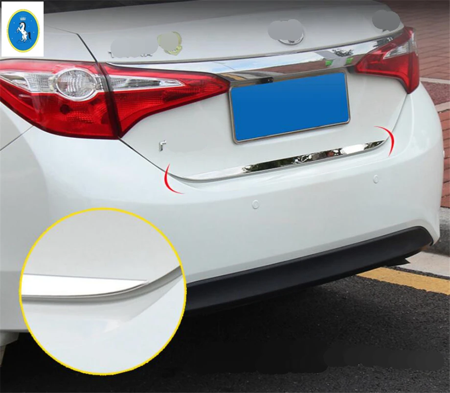Yimaautotrims авто аксессуар Задняя Крышка багажника Накладка полосы крышка подходит для Toyota Corolla