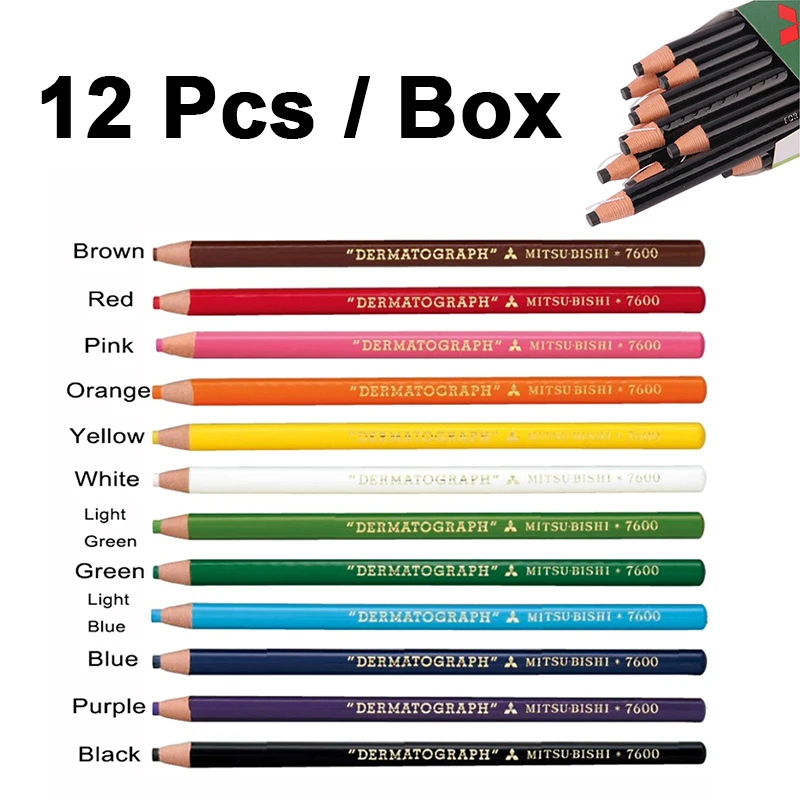 Карандаш для бровей с микропигментацией черный белый коричневый 12 шт.|Аксессуары