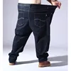 Big Size Blue Jeans  5XL 6XL 7XL 8XL Black Extra Large Clothes Oversize Mens Trousers Elastic Stretch Denim  Male Brand Pants 5