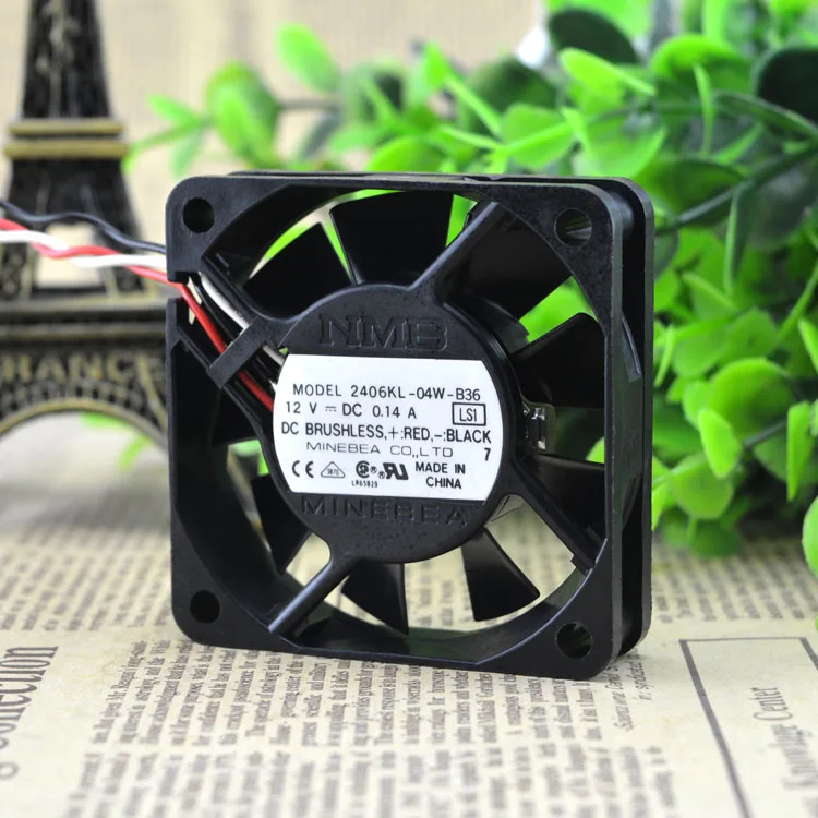 NMB 2406KL-04W-B36 Вентилятор охлаждения 6CM6015 12 V/0.14A инверторный вентилятор