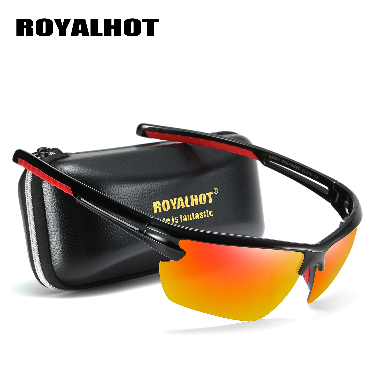 RoyalHot, мужские, женские, поляризационные, половинная оправа, спортивные солнцезащитные очки, Ретро стиль, солнцезащитные очки, 900203