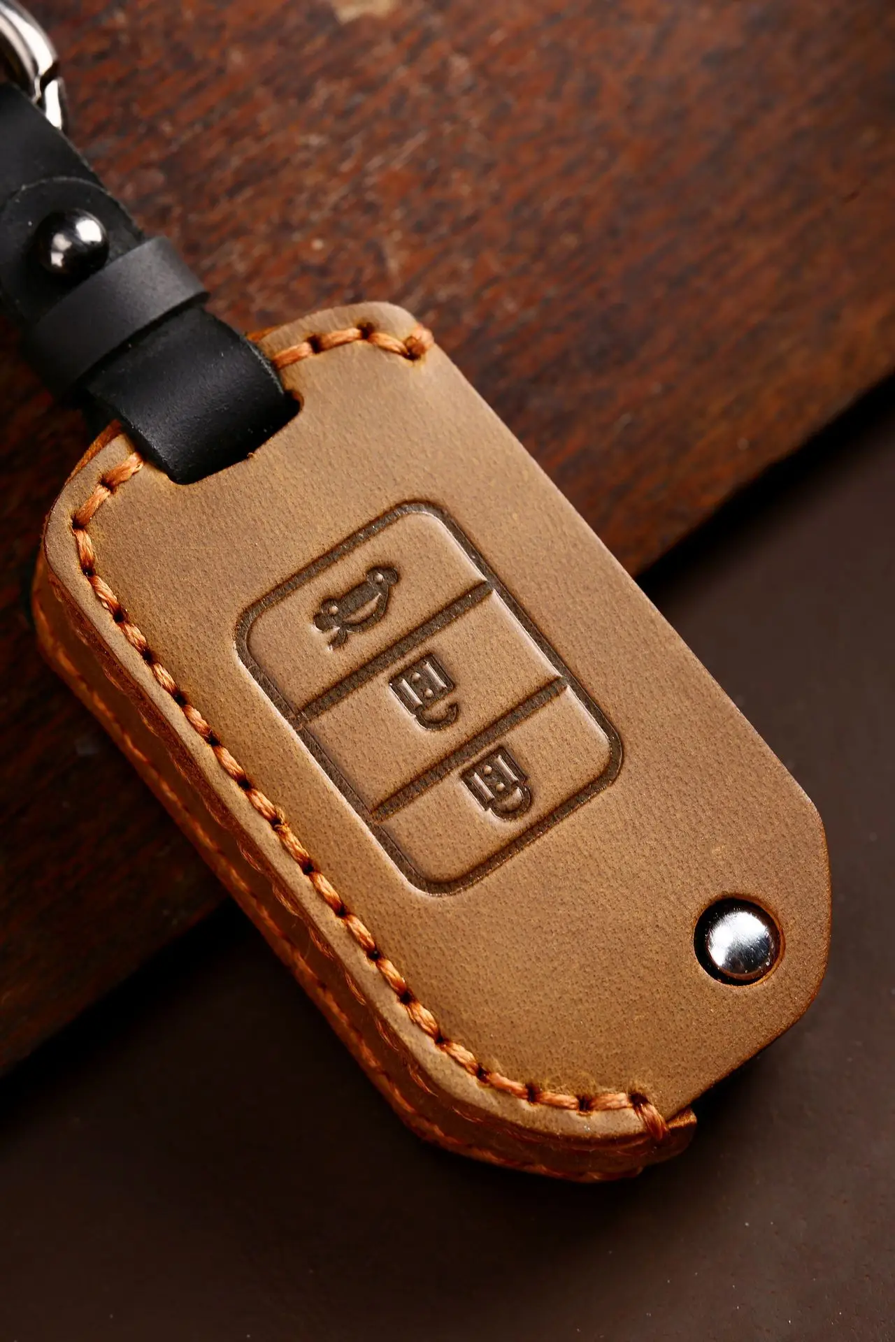 Nuova custodia portachiavi in pelle per Honda 2016 2017 CRV Pilot Accord Civic Car Shell Auto portachiavi portachiavi 15 9.JPG