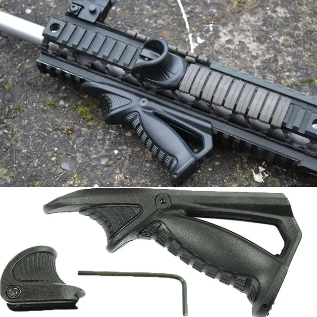 Тактический M4 AR15 винтовка вертикальные Захваты Foregrip Ручка складной сошка подходит 20 мм Пикатинни Крепление - Цвет: 4