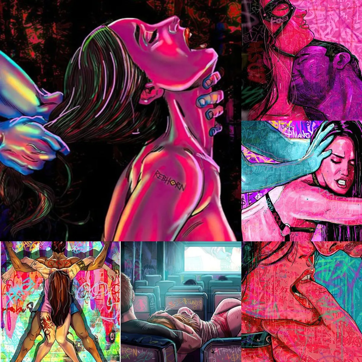 

5D DIY алмазная живопись, граффити, сексуальная Женская Вышивка, знаки зодиака, мозаика, ручная работа, подарок девушке на день рождения