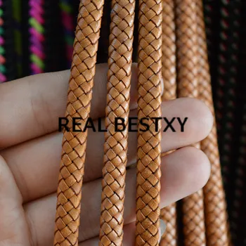 

5m/lot approx: 7*4mm natural color Flat Genuine Cow Leather Cord Fit Bracelet Leather Rope String for DIY Jewelry Making Leather