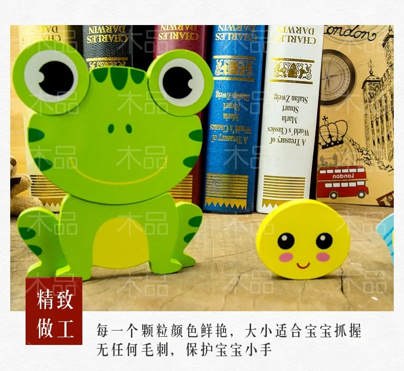 Животные 3D головоломки утолщенные детские деревянные развивающие игрушки 1-2-3 лет детские развивающие игрушки