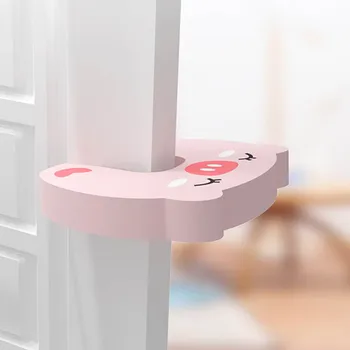 

3Pcs EVA Door Blocked Baby Finger Protector Door Stops Stopper Kids Safety Cute Cartoon Animals Portable Door Clamp