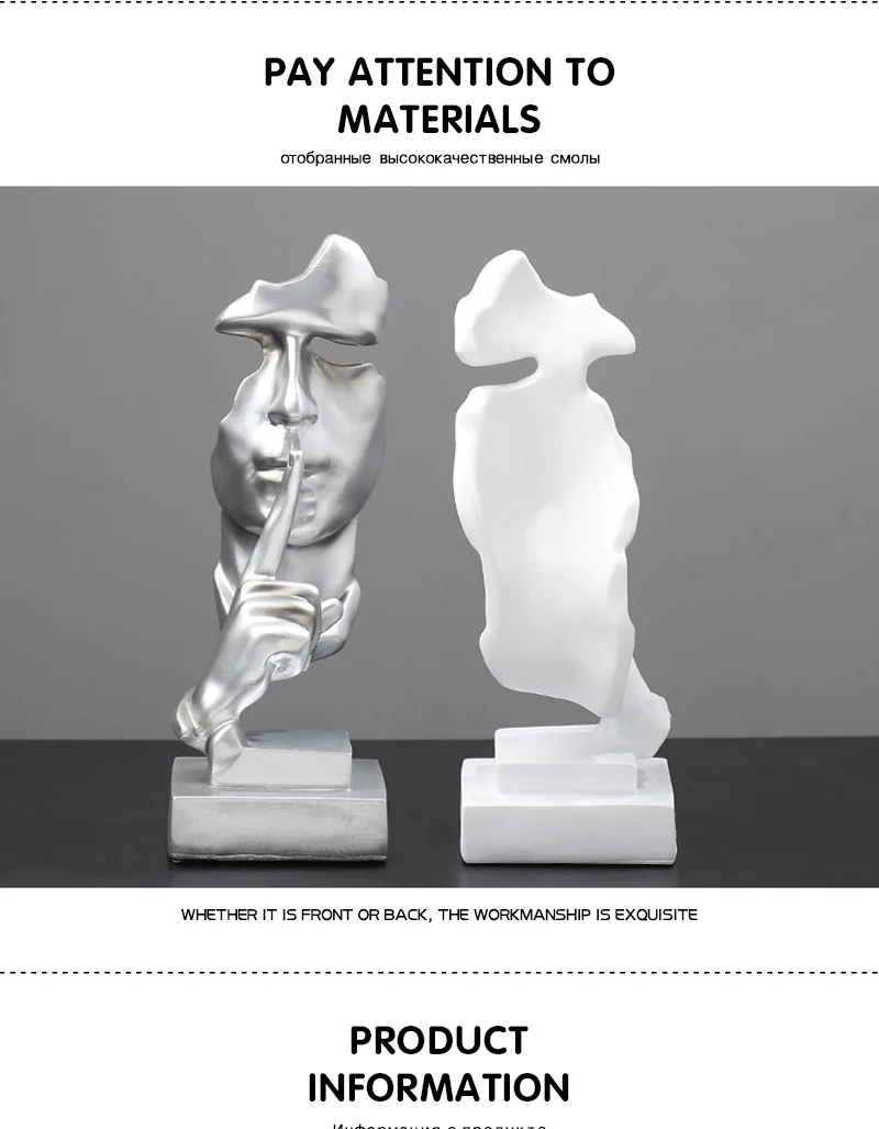 YYLI Sculpture Statues Ornament Decoration Crafts Creative Home Desktop Abstract Art Furnishings Size : B Style YYLI Sculpture Statues Ornament Decoration Crafts Creative Home Desktop Abstract Art Furnishings Size : B Style