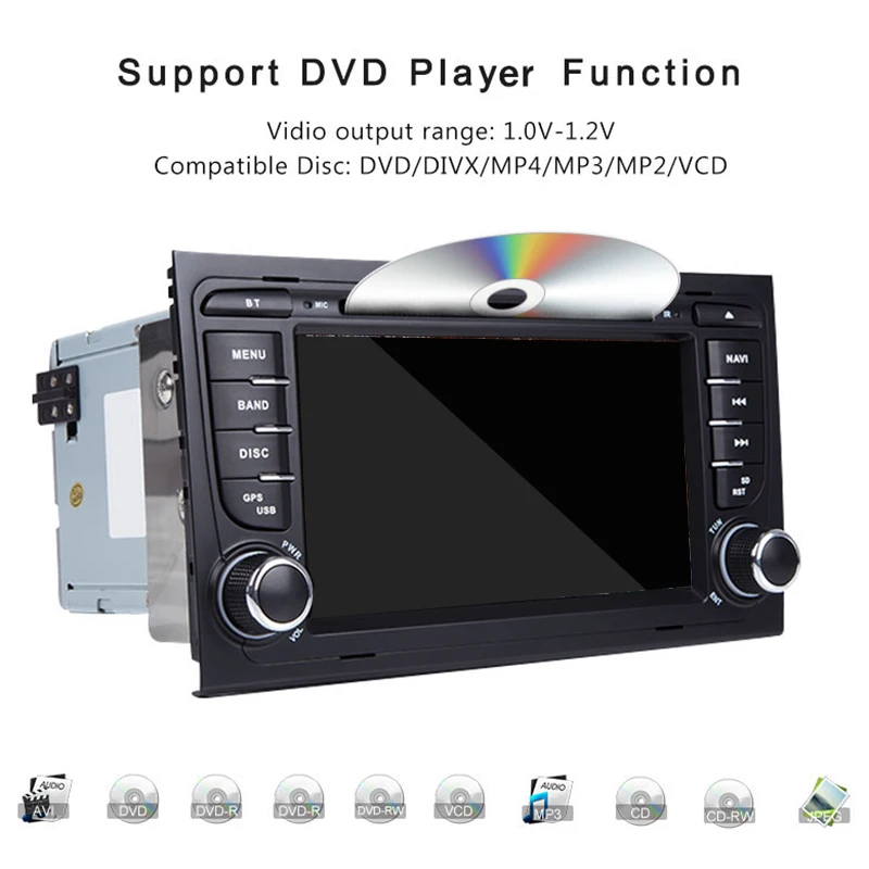 Автомобильный dvd-плеер 2 Din Авторадио Android 8,1 для A4/S4 B6 B7 RS4 8E 8H 8F B9 сиденье Exeo 2002 gps навигация головное устройство(2G+ 32G