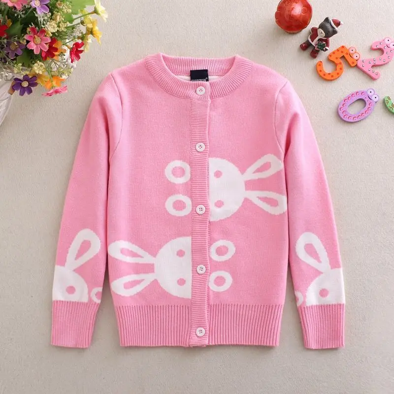 

Autumn Clothing New Style Korean-style GIRL'S Cardigan Sweater Coat Children Double Layer Baby Sweater a Generation of Fat