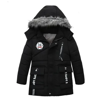 

Unisex Kids Coat Clothes 2020 New Middle and Small Children Boys Warm Cotton-padded Jacket Winter Child Thickened Cotton Clothes