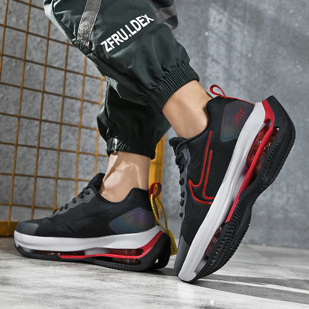 Spring Autumn 2020 Casual Sneakers Men's Sport Style Laser Reflect Light Handiness Running Shoe Mesh Breathable Plus Size 39-46