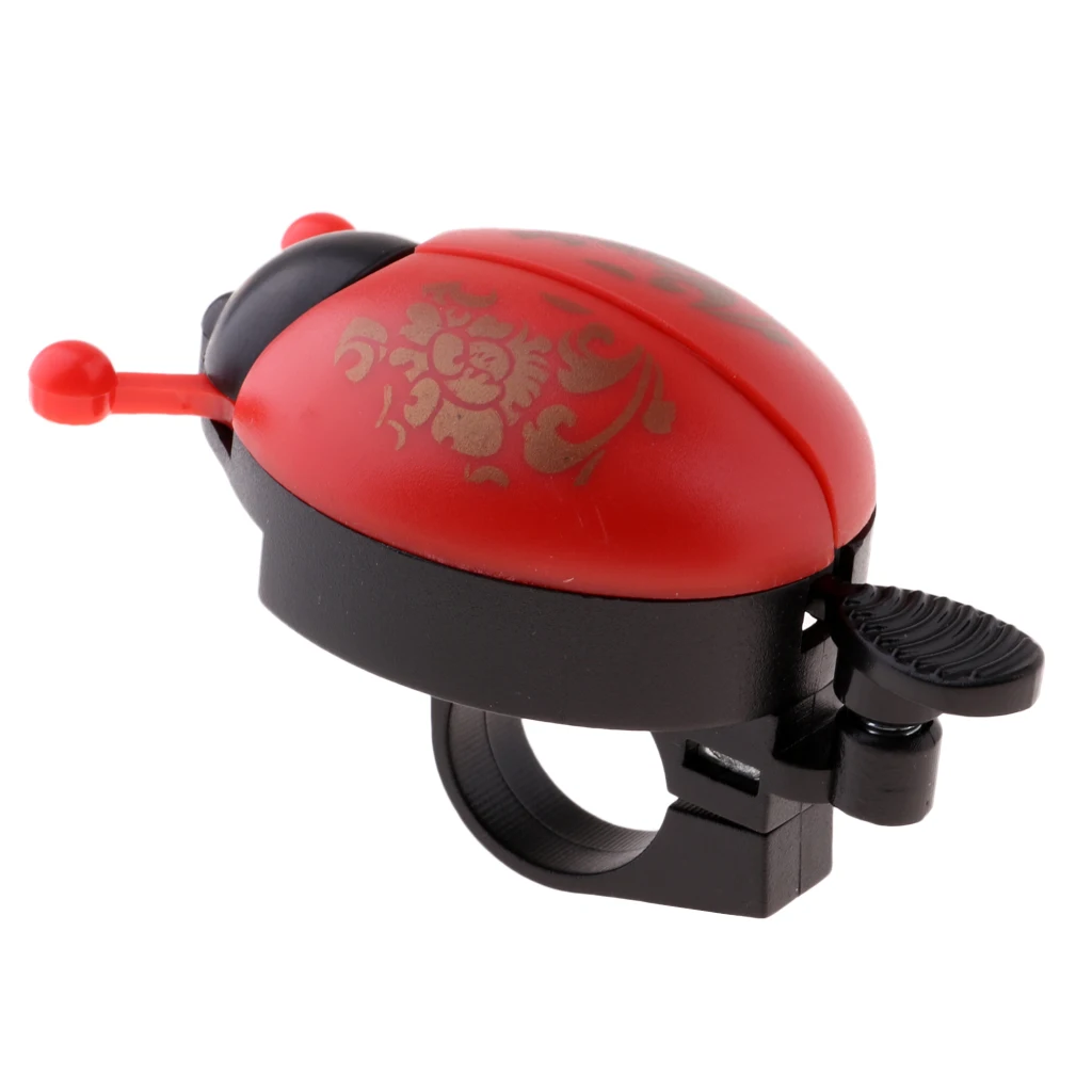 Lovely Funny   Beetle Ladybug Bug Ring Bicycle Bell for   Cycling Bike Ride Alarm Mountain Bike Trumpet Horn