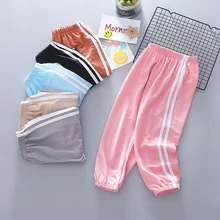 Осенние противомоскитные штаны для детей 19 новые модные свободные спортивные штаны для мужчин и женщин из хлопка и льна