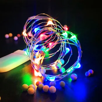 

LED String Lighting Christmas Party Flexible Rope 2/3/5/10/12m IP65 Waterproof Sliver Wire Wedding Fairy Lights