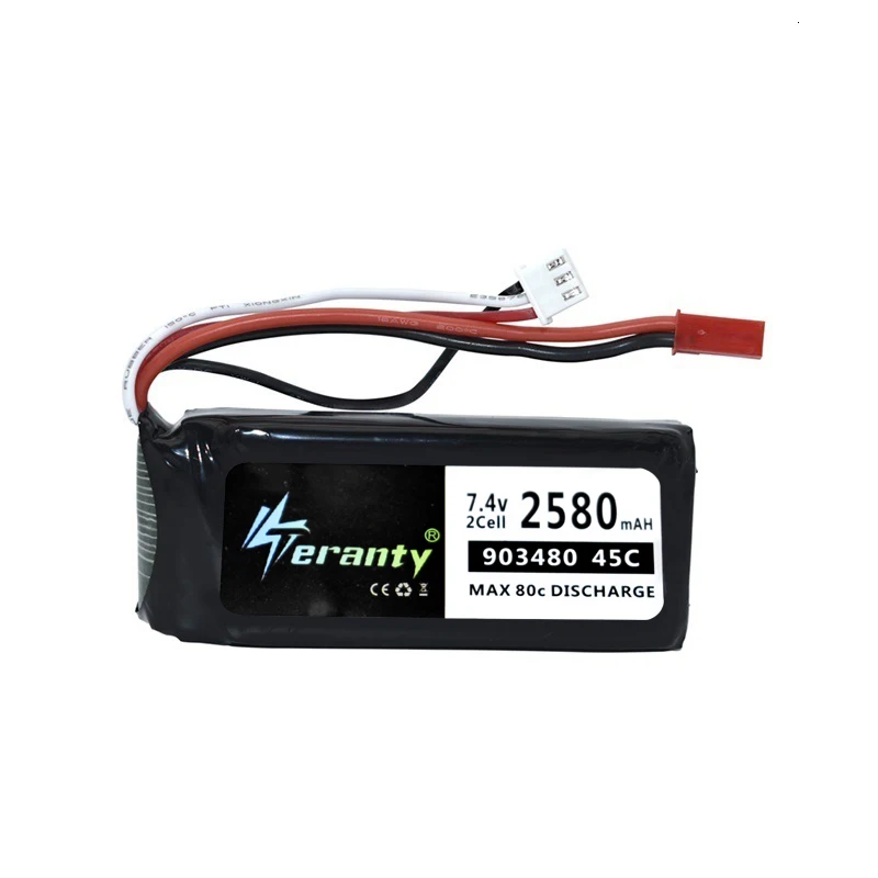 MAX 80C 7 4 v 2500mAh 45C Lipo батарея для Syma X8C X8W X8G X8 RC Quadcopter Запчасти 2s 903480 V 12428 12423