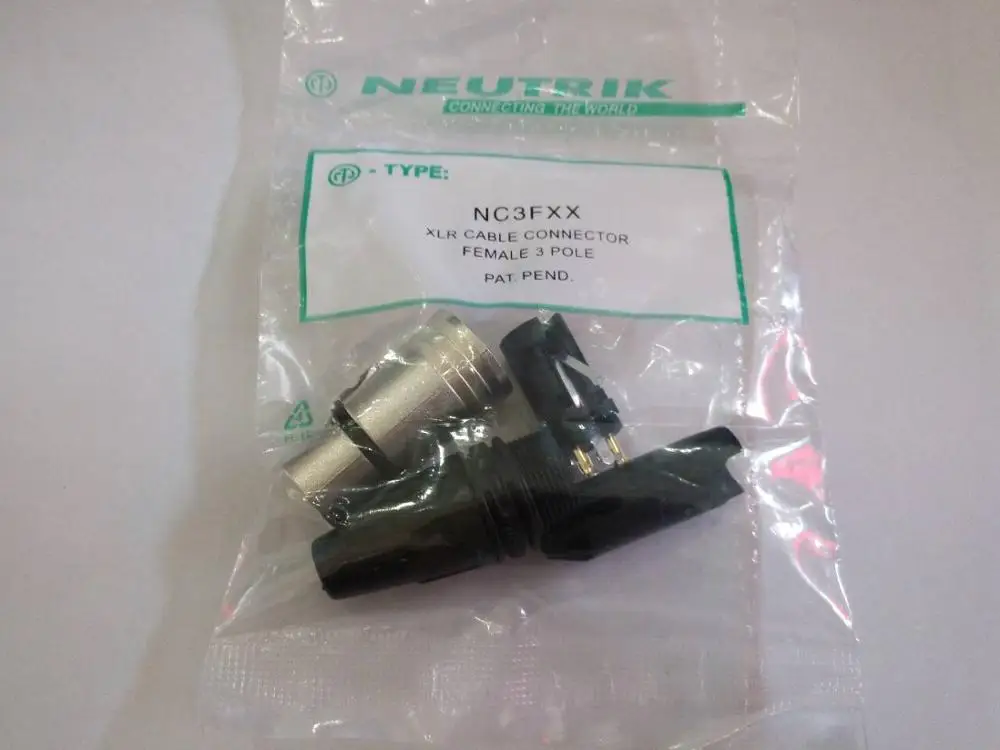 20 шт./лот 10 шт. NC3FXX и 10 шт. NC3MXX NCK мужской и женский набор 3Pin XLR разъем withe
