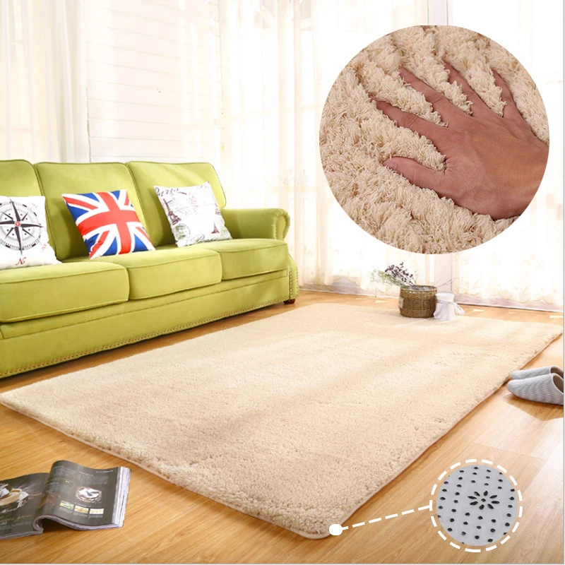 

Clearance Solid Carpet Area rug For Bedroom Kids Room Anti-slip Mat Home Decoratio alfombras para la sala modern 40x60 50x80