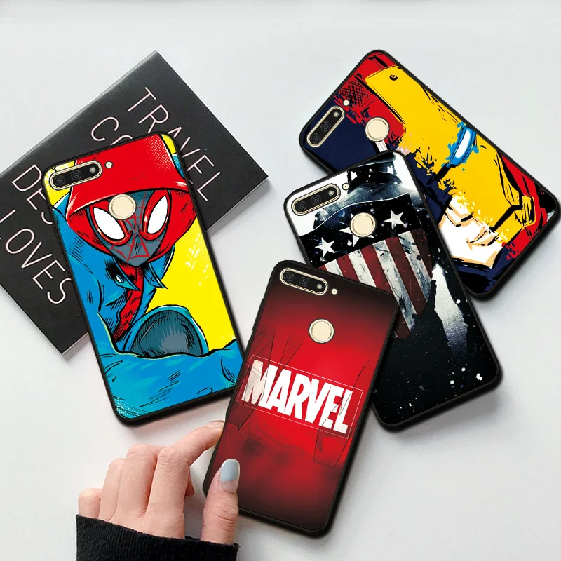 Черный ТПУ чехол для телефона Venom Joker, чехол для huawei P Smart iron Man, Бампер для huawei P Smart, чехол PSmart P Smart Z