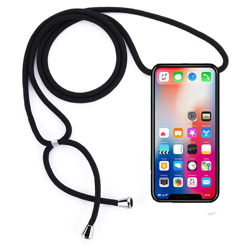 huawei silicone case Strap Cord Chain Phone Case for Huawei P Smart Plus 2019 Necklace Lanyard Coque for Huawei P Smart PLUS 2018 huawei waterproof phone case Cases For Huawei