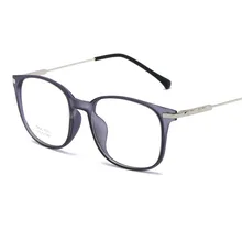 New metal ultra light casual wild flat glasses simple fashion reading glasses classic retro round no degree reading glasses