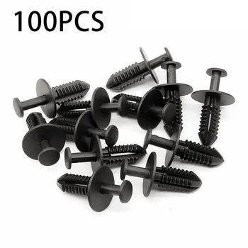 

8mm Car Clips Hole For BMW Black Plastic Push Panel Fastener High Quality
