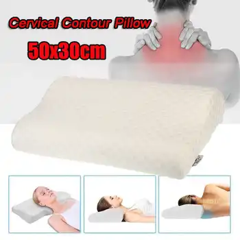 

Memory Foam Neck Pillow Orthopedic Cervical Coccyx Massager Pillows For Sleeping Slow Rebound Health Care Pain Release Bedding