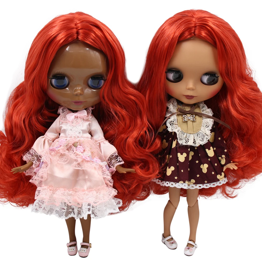 Ледяные обнаженные куклы Blyth No. BL1045 красные волосы для тела 1/6 bjd pullip licca
