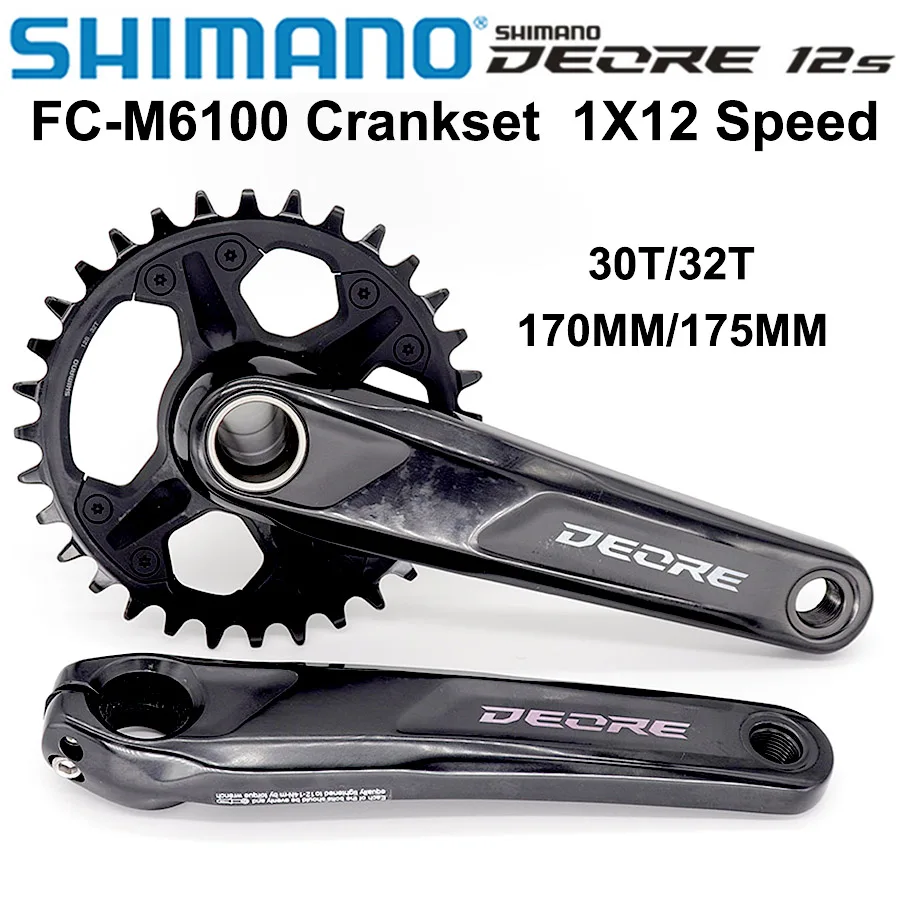 Новая SHIMANO DEORE M6100 170/175 30T/32/34T диаметра окружности болтов (1X12S MTB велосипед 12