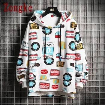 

Zongke 2020 New Spring Harajuku Hooded Hoodies Men Streetwear Pullover Casual Sweatshirt Men Hoodie Hip Hop Male Coat M-5XL