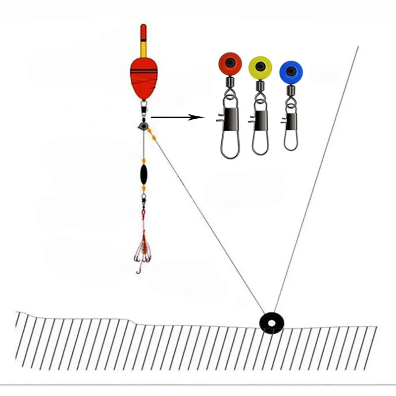 50pcs/Lot Fishing Float Bobber Stops Space Beans Connectors Sea Fishing Saltwater Tackle Equipment Plastic Metal Accessories fishing accessories fishing tackle fishing tools fishing tool fishing float fishing line connectors fishing beads