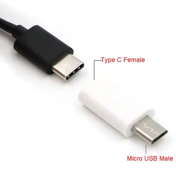 

Micro USB Male to USB-C Type C Female Converter Adapter Charging Data Connector R9JB